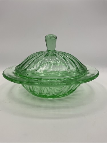 Bagley uranium glass art deco - art,