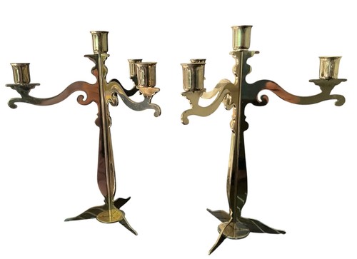 Pair vintage brass arm - brass,