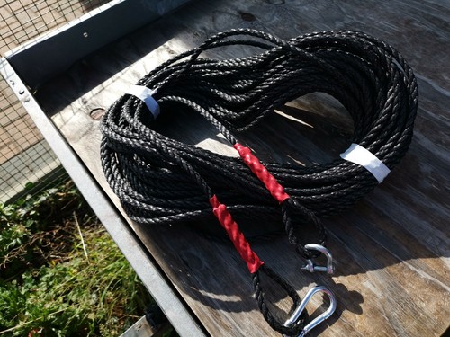 150ft 8mm anchor rope - 8mm, black