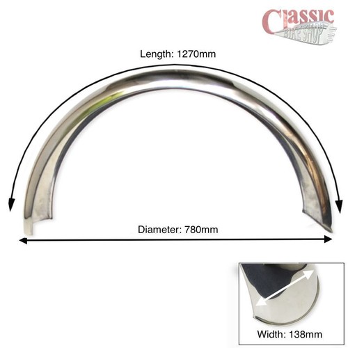Rear stainless steel - steel, fender