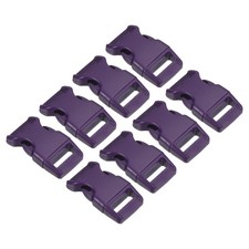 Plastic Buckles 8 Pack Quick Side Release Clips Purple 16mm