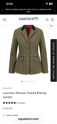 Equetech tweed show riding - tweed,