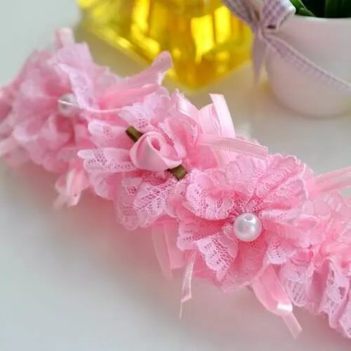 Baby girl flower - pearl, frilly