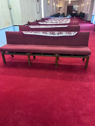 Vintage wooden church pew - ft,