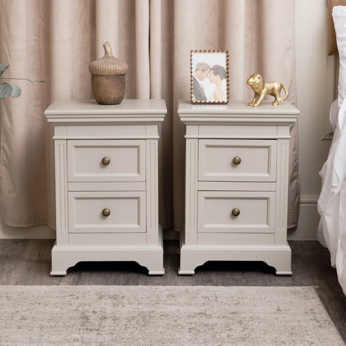 Pair taupe grey - pair, two