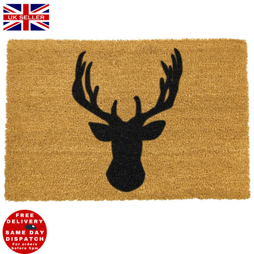 Amos deer head coir doormat - amos,