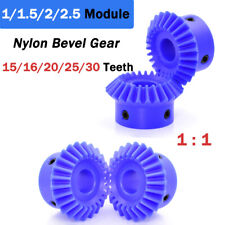 1/1.5/2/2.5 Module Bevel Gear Blue Nylon Bevel Gears 90° 1:1 Transmission Gear