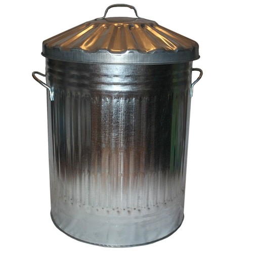 60l liter galvanised - galvanised, bin