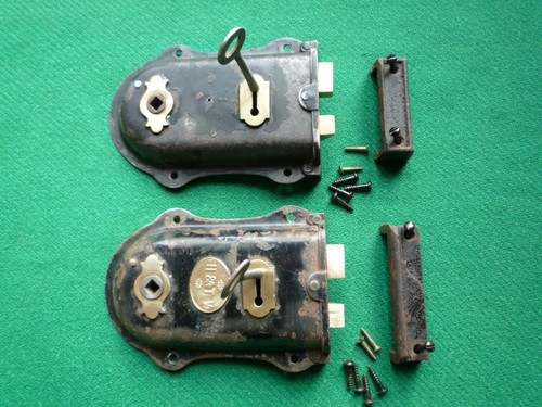 Antique rim locks - rim,