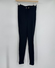 Riding Pants Los Angeles Apparel Black Ribbed Breeches Equestrian Leggings Sz S