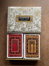 PIATNIK PLASTI-SMOOTH PLAYING CARDS - 2 x 52 CARDS - FREE UK POSTAGE!!