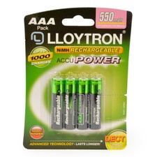 4 x LLOYTRON 550 mAh AAA