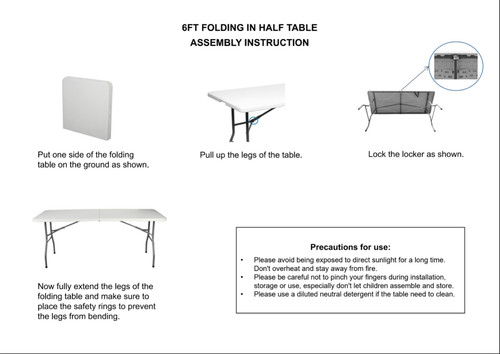6ft heavy duty folding trestle - duty,