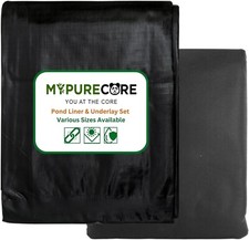 Pond Liner & Underlay Set – Ideal for Small to Large Water Gardens Various Sizes