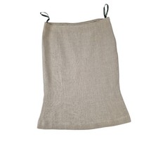 Hobbs Linen Skirt UK 14 Beige
