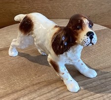 Vintage 1950’s Beswick Pottery & Liver White Springer Spaniel Running No. 1057 