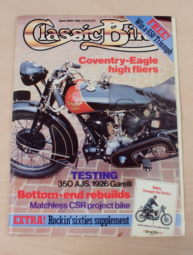 Classic bike june 1983 ajs - 1983,