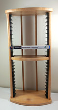 Vintage Wood Pine CD Rack 48cm