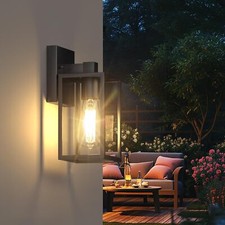 Outdoor Wall Mount Exterior Wall Lantern Outside Porch Sconce Light w/ E27 Base