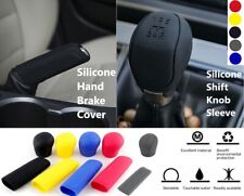 Universal Gear Shift Knob Hand Brake Cover Car Interior Soft Silicone 5 Speed UK