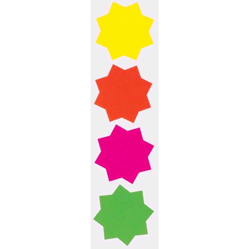 Neon fluorescent stars - 60,