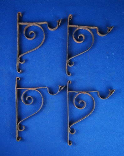Antique wrought iron drapery - 4,