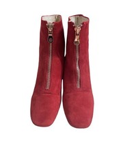 Miss L Fire Red Suede Boots