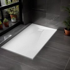 New SMC Tray Shower Enclosure Walk In Bathroom Square / Rectangle + Free waste