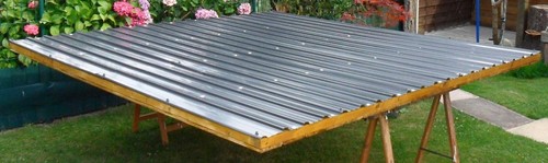 12x galvanised metal - metal, roofing