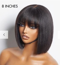 Straight Human Hair Bob Wig