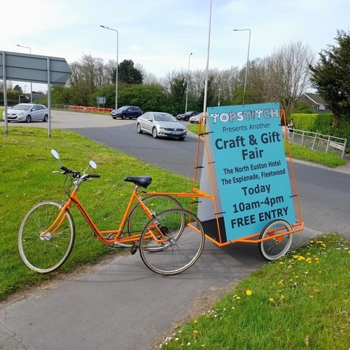 Funky trike and trailer - and,
