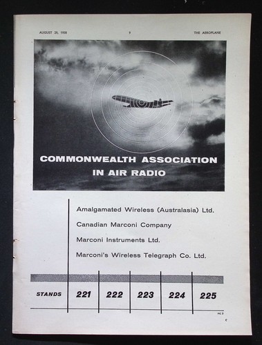 Original 1958 advert marconi - original,