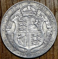 1910 King Edward VII Half