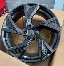 19"rs7 new black alloy wheels