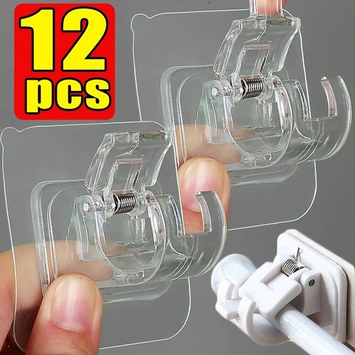 Curtain rod brackets self - curtain,