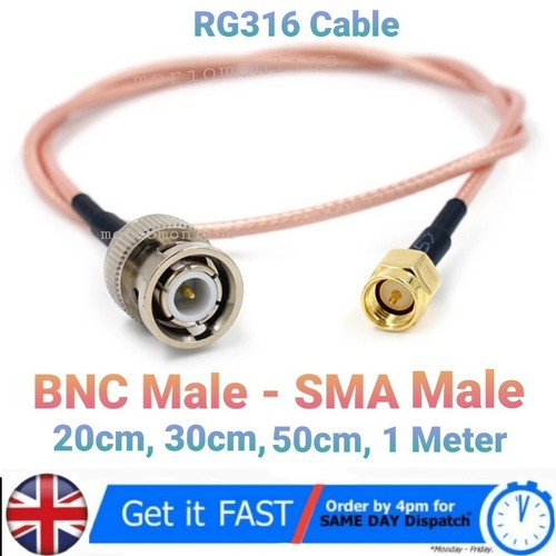 50cm bnc male - male, to