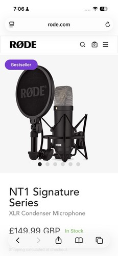 Rode nt1 5th gen condenser - 5th,