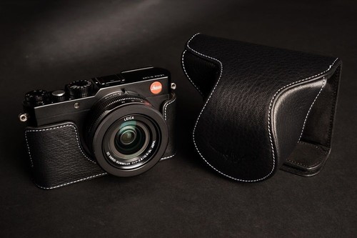 Real leather full camera - leather, case
