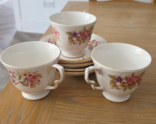 Colclough bone china teacups - bone,