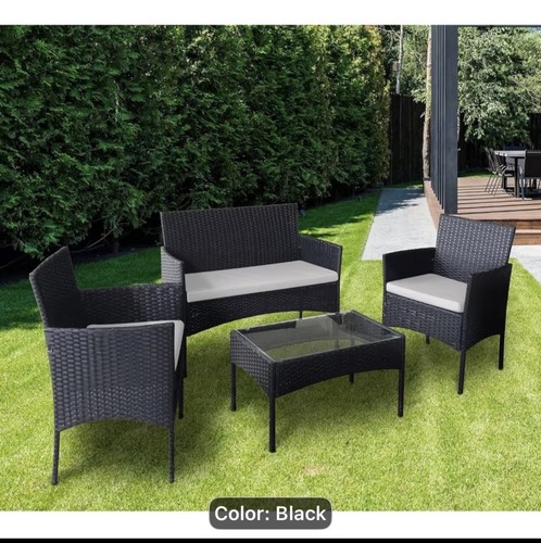 Piece outdoor rattan garden - 4,