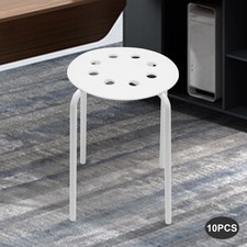  10 x Plastic Stacking Stools for Kids Students Classroom Home Kitchen Garden