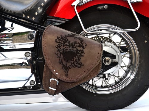 Brown leather swingarm - brown,