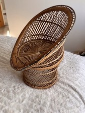 Vintage Wicker 1970's Barrel