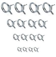 Fuel / Oil Line Braced Clips - 6/8/10/12mm - BZP - Pack of 16