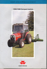 Massey Ferguson 1250 and 1260 Compact Tractors Brochure Leaflet