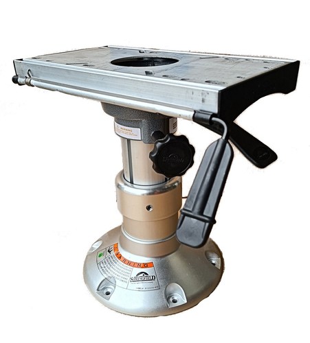 Boat seat pedestal shock