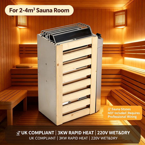 3kw electric sauna - 3kw, 220v
