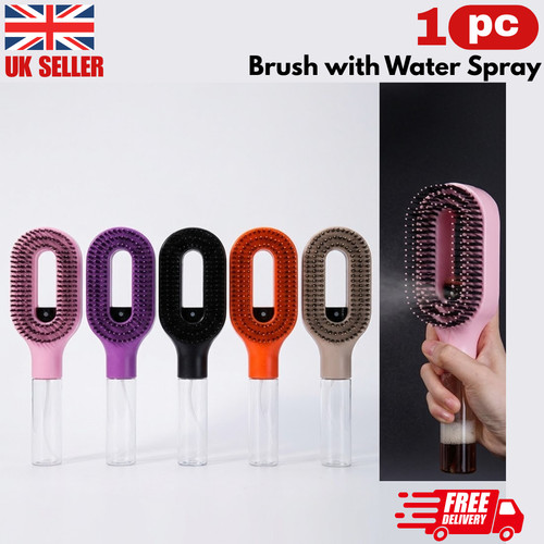 Hair brush with water spray - brush,
