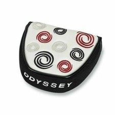 Odyssey White Swirl Mallet Magnetic Closure Putter Head Cover UK Stock