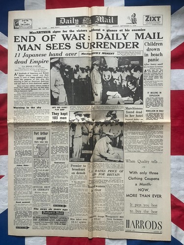Ww2 newspaper copy - 1945, war